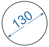 Дюралюмінієвий круг ø 130