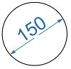 Дюралюмінієвий круг ø 150