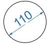 Дюралюмінієвий круг ø 110